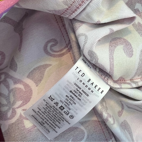 NWT Ted Baker FlickI Short Sleeve Printed Mini Dress - Picture 16 of 16